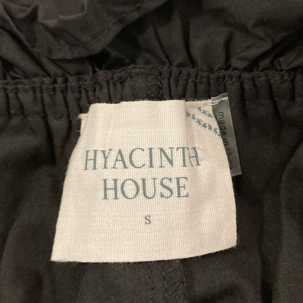 Hyacinth House Tuckernuck Dress Black Maria Midi Sz Small Ruffle Boho Flowy - Picture 3 of 13